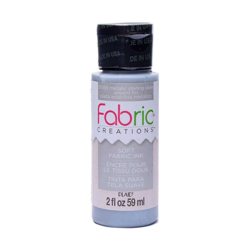 Afbeelding laden in galerijviewer, Fabric creations • soft fabric inkt 59ml metallic silver
