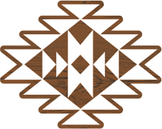 Fabric creations • block printing small 4,5x3,5cm aztec tile