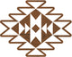 Fabric creations • block printing small 4,5x3,5cm aztec tile