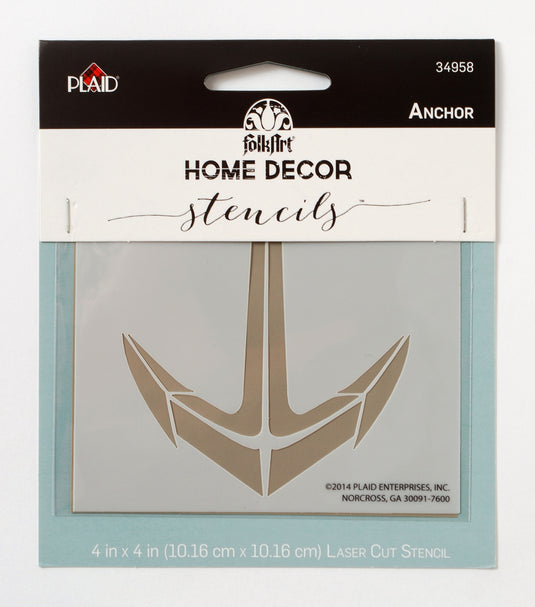 Folkart • home decor stencil anchor