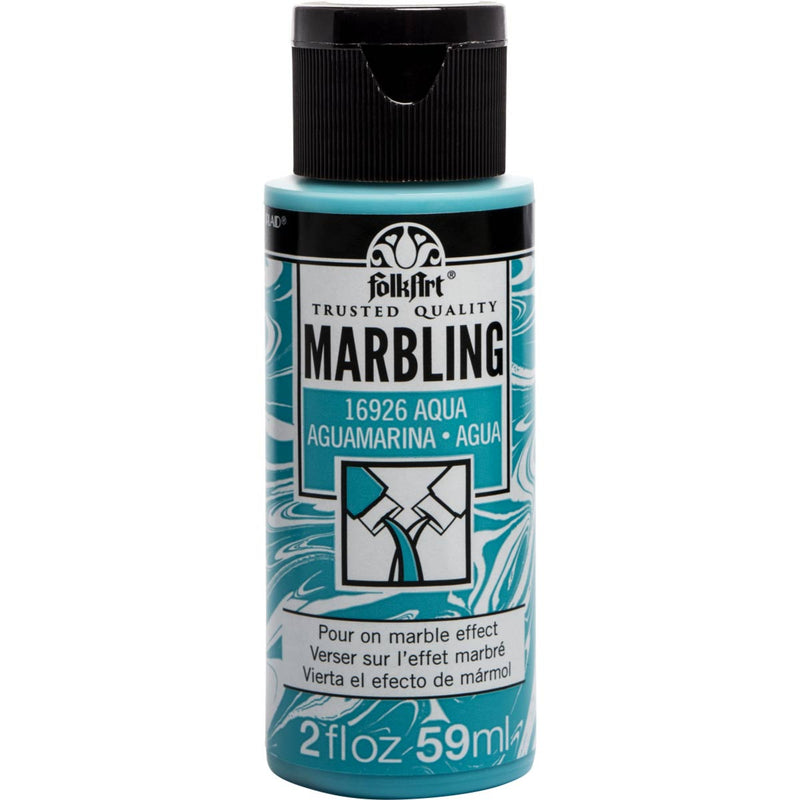 Afbeelding laden in galerijviewer, Folkart • marbling paint color 59ml aqua

