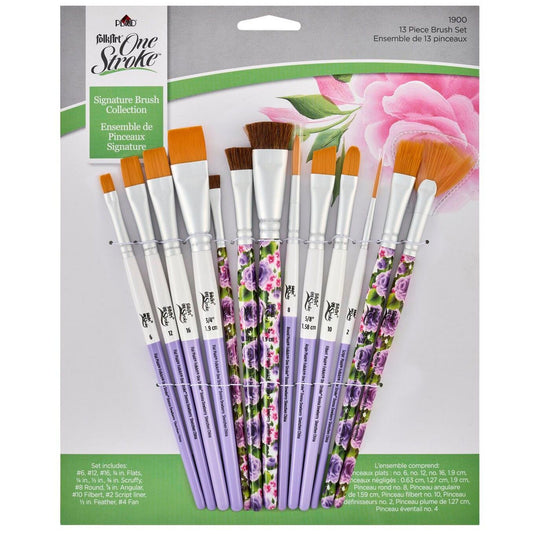 Folkart • one stroke brush sets signature 13x