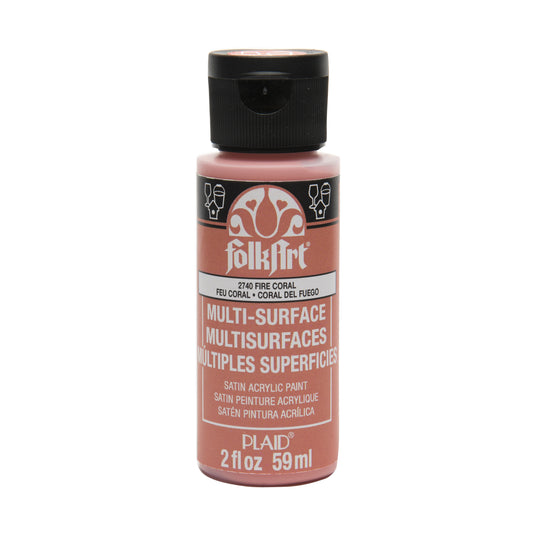 Folkart • multi-surface fire coral 59ml