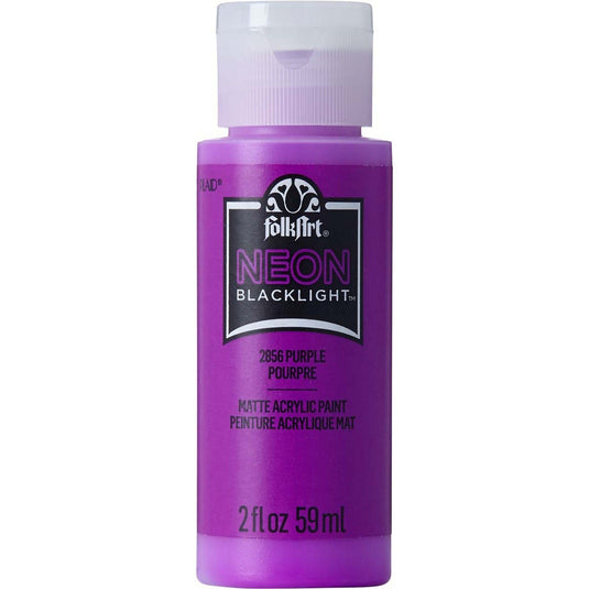Folkart • neon blacklight purple
