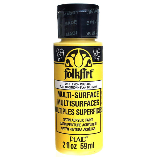 Folkart • multi-surface lemon custard 59ml