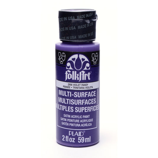 Folkart • multi-surface violet pansy 59ml