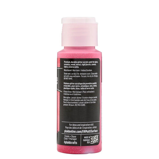Folkart • multi-surface glitter firey red 59ml