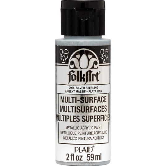Folkart • multi-surface metallic sterling silver 59ml