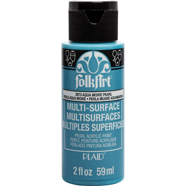 Folkart • multi-surface pearl aqua moire 59ml