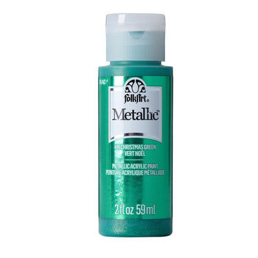 Folkart • metallic acrylic paint christmas green 59ml