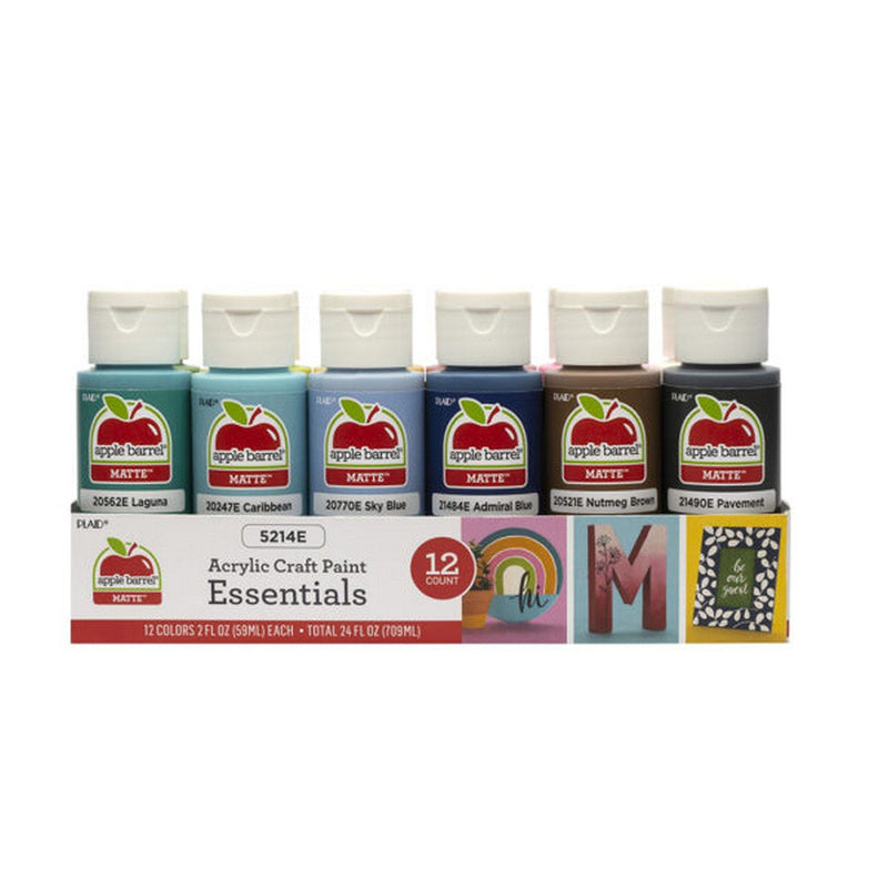Afbeelding laden in galerijviewer, Plaid • apple barrel essentials acrylic verf value set 12 pack
