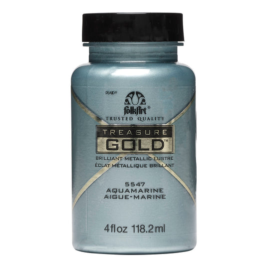 Folkart • treasure gold 118ml aquamarine
