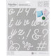 Martha stewart • zelfklevende stencil rond script