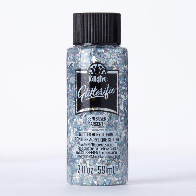 Afbeelding laden in galerijviewer, Folkart • glitterific colors silver 59ml
