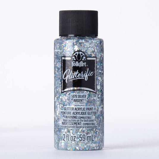 Folkart • glitterific colors silver 59ml