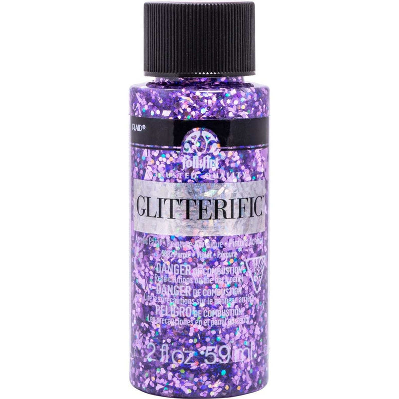 Afbeelding laden in galerijviewer, Folkart • glitterific colors purple 59ml
