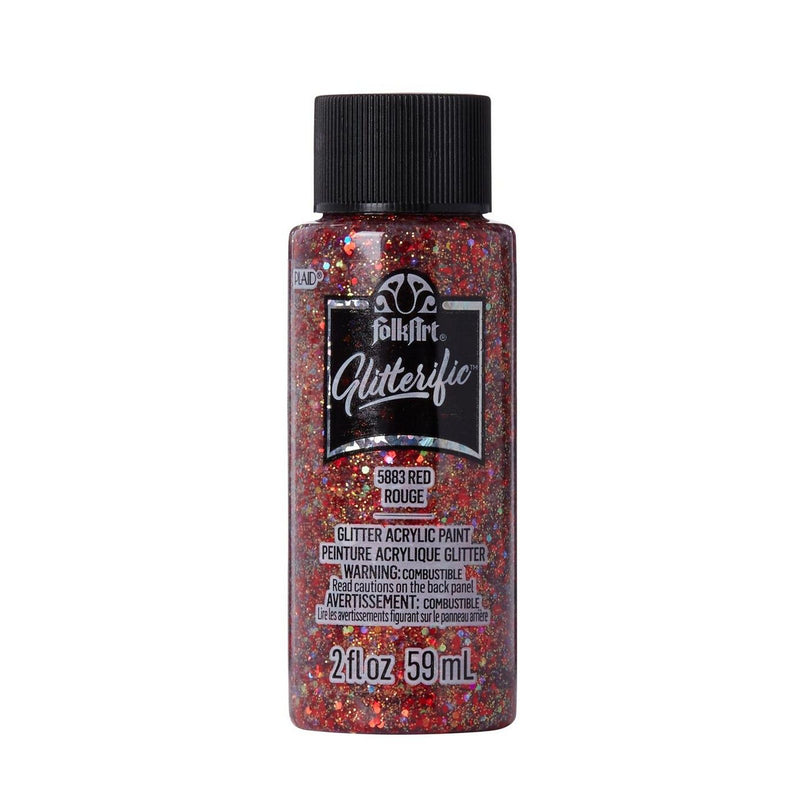 Afbeelding laden in galerijviewer, Folkart • glitterific colors red 59ml
