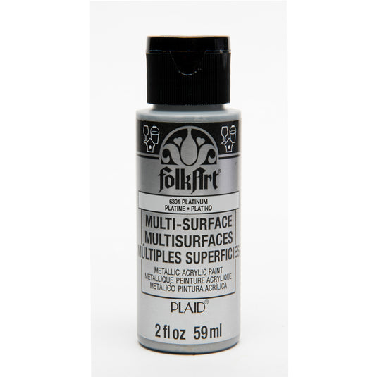 Folkart • multi-surface metallic platinum 59ml