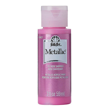 Folkart • metallic acrylic paint rose 59ml