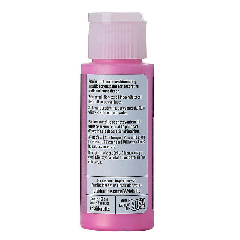 Afbeelding laden in galerijviewer, Folkart • metallic acrylic paint rose 59ml
