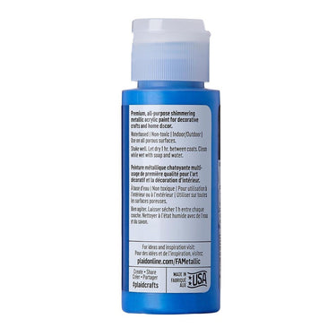 Folkart • metallic acrylic paint blue sapphire 59ml