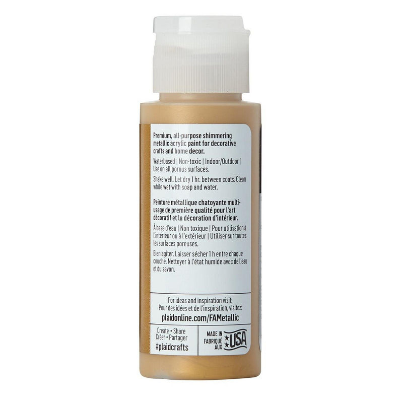 Afbeelding laden in galerijviewer, Folkart • metallic acrylic paint antique gold 59ml

