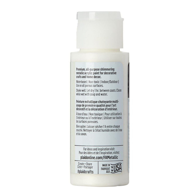 Afbeelding laden in galerijviewer, Folkart • metallic acrylic paint pearl white 59ml
