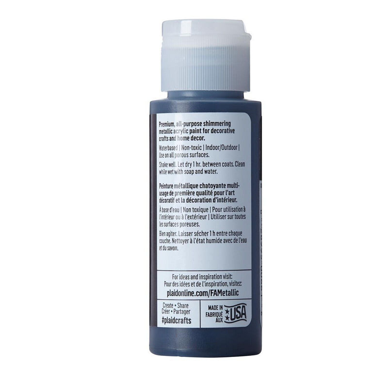 Afbeelding laden in galerijviewer, Folkart • metallic acrylic paint sequin black 59ml
