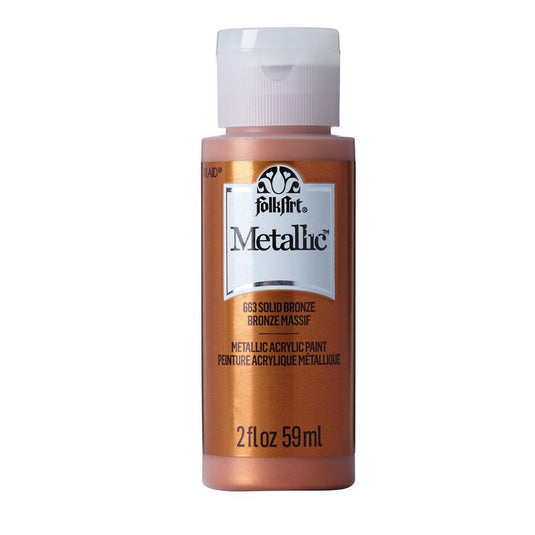 Folkart • metallic acrylic paint solid bronze 59ml