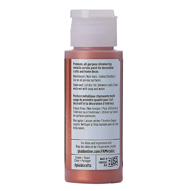 Afbeelding laden in galerijviewer, Folkart • metallic acrylic paint copper 59ml

