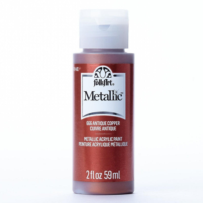 Afbeelding laden in galerijviewer, Folkart • metallic acrylic paint antique copper 59ml
