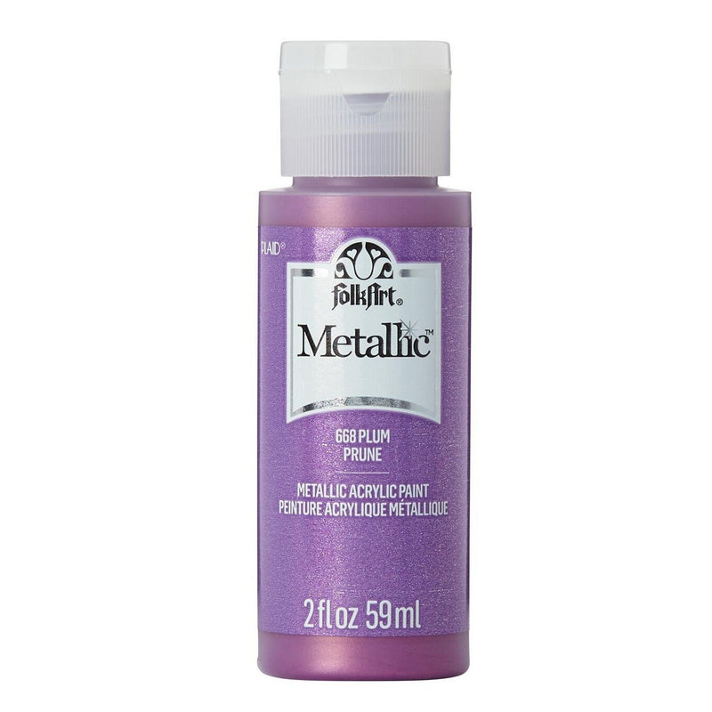 Afbeelding laden in galerijviewer, Folkart • metallic acrylic paint plum 59ml

