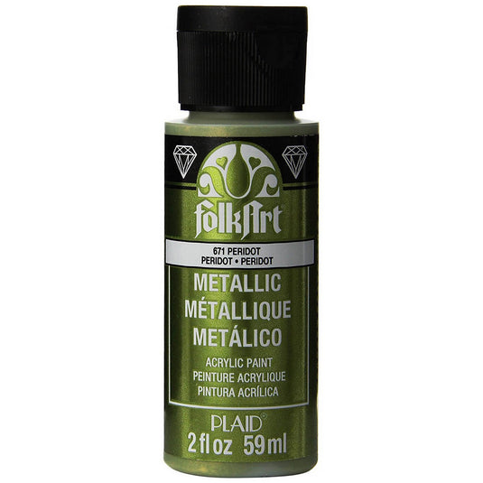 Folkart • metallic acrylic paint peridot 59ml