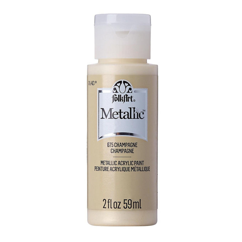 Afbeelding laden in galerijviewer, Folkart • metallic acrylic paint champagne 59ml
