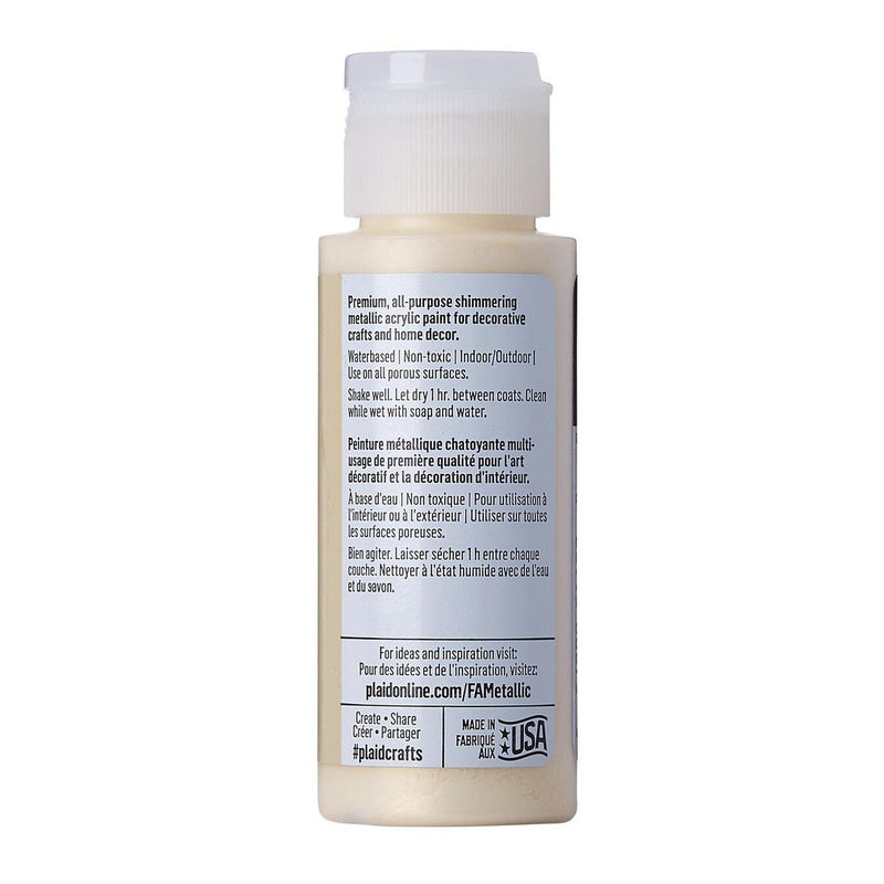 Afbeelding laden in galerijviewer, Folkart • metallic acrylic paint champagne 59ml
