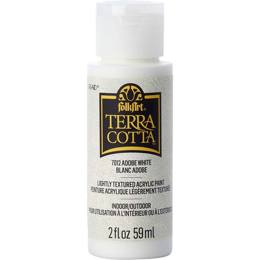 Folkart • terra cotta textured acrylic paint 59ml adobe white
