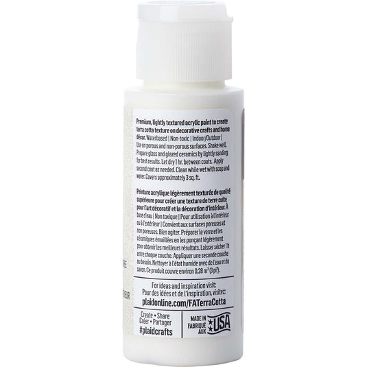 Folkart • terra cotta textured acrylic paint 59ml adobe white
