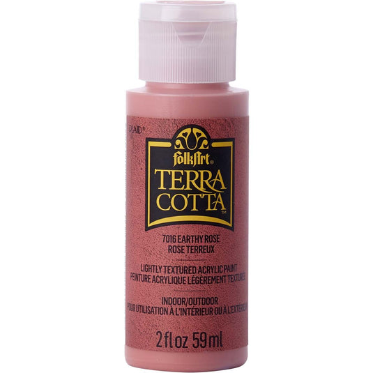 Folkart • terra cotta textured acrylic paint 59ml earthy rose
