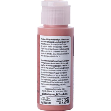 Folkart • terra cotta textured acrylic paint 59ml earthy rose