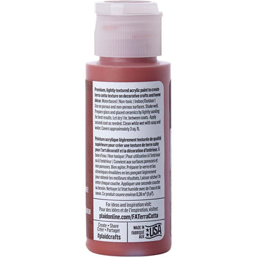 Folkart • terra cotta textured acrylic paint 59ml red clay