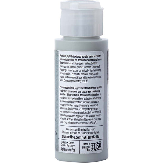 Folkart • terra cotta textured acrylic paint 59ml cavern moss