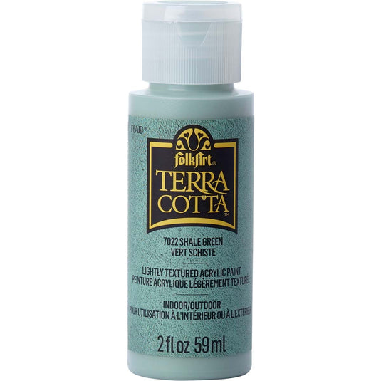 Folkart • terra cotta textured acrylic paint 59ml shale green