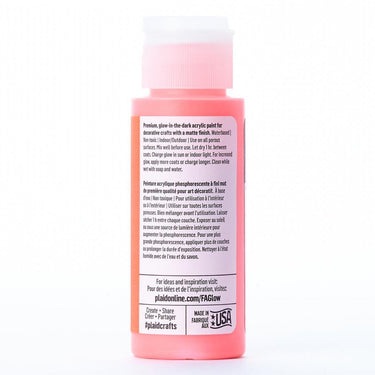 Folkart • glow in the dark colors red glow in the dark 59ml