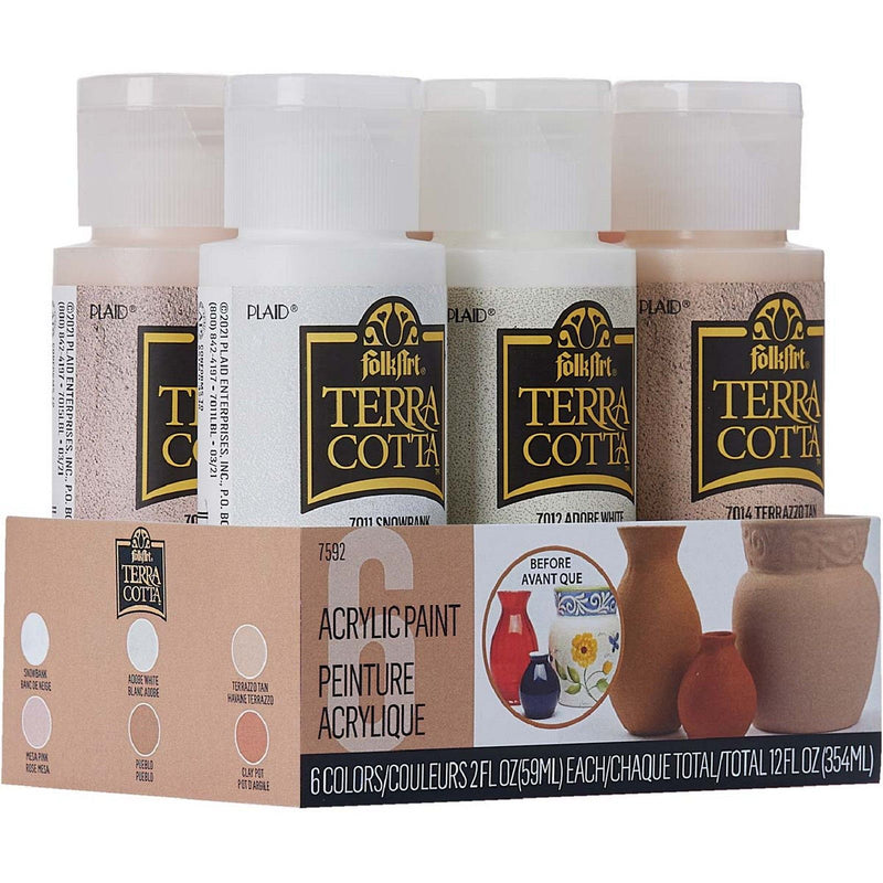 Afbeelding laden in galerijviewer, Folkart • paint sets terra cotta tuscan 6x
