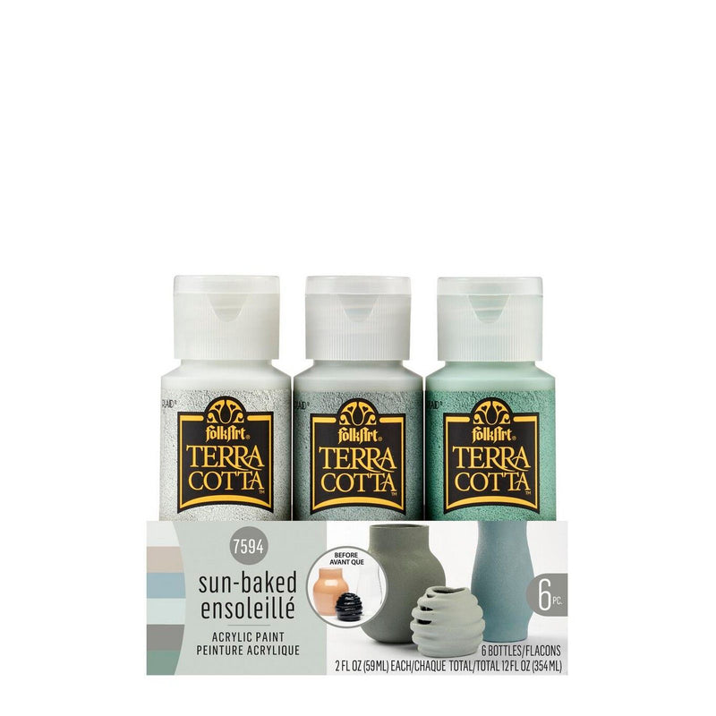 Afbeelding laden in galerijviewer, Folkart • paint sets terra cotta sun baked 6x
