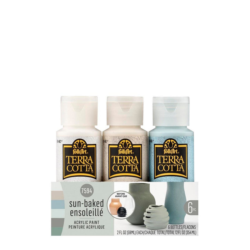 Afbeelding laden in galerijviewer, Folkart • paint sets terra cotta sun baked 6x
