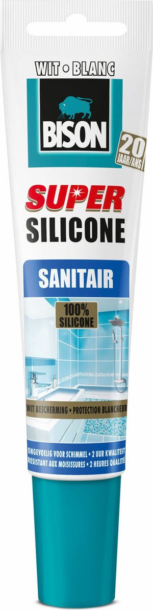 Bison siliconenkit sanitiar transparant
