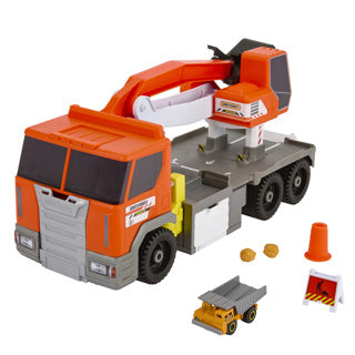 Afbeelding laden in galerijviewer, Matchbox bouwvrachtwagen met boorstation
