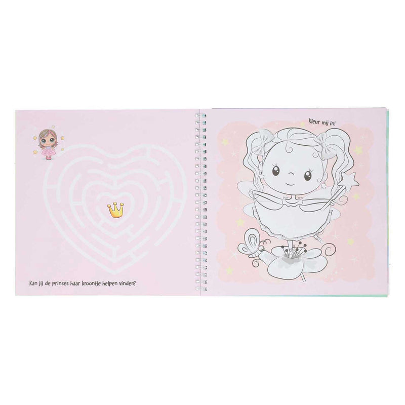 Afbeelding laden in galerijviewer, Mondikaarten sticker- en sjablonenboek ik hou van prinsessen
