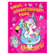 Mondikaarten kleur- glitter stickerboek unicorn